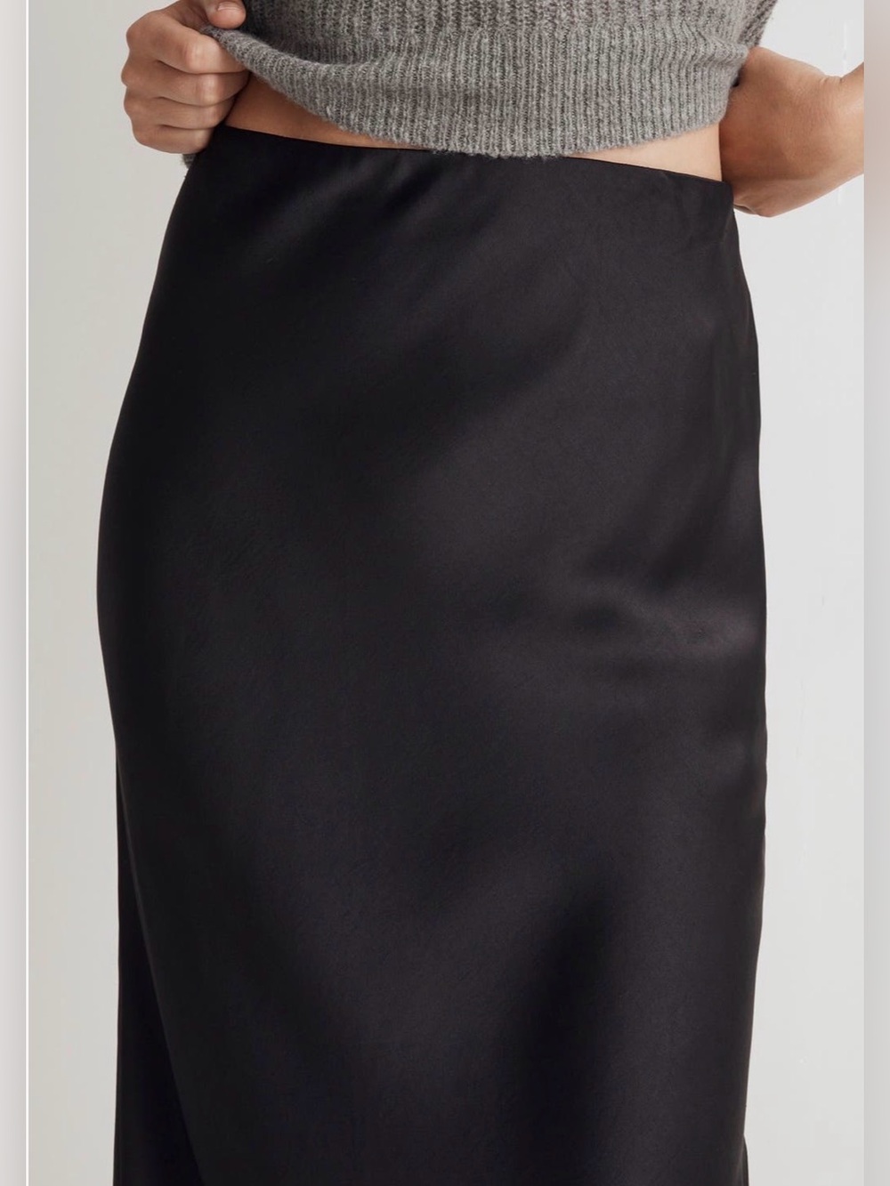 NEW…Madewell Satin Slip Skirt - Picture 3 of 6
